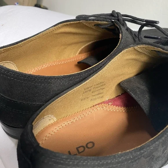 ALDO Megantic Velvet Oxford Leather Black Men Shoes with stars Size 9 Aldo | Shoes | Aldo Megantic Velvet Oxford Leather Black Men  main image 2